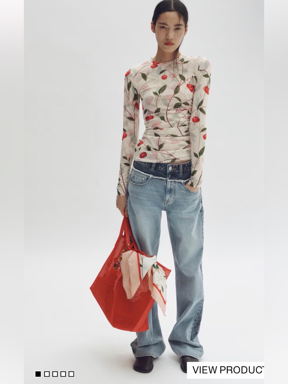 Tulle Top With Cherry Print Stella McCartney X H&M - Picture 5 of 6